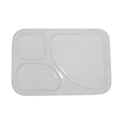 Piatti rettangolari a tre scomparti