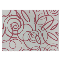 Tovagliette 33x44  Boccoli bordeaux /antracite