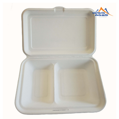 Contenitore Asporto Biodegradabile 2 Scomparti